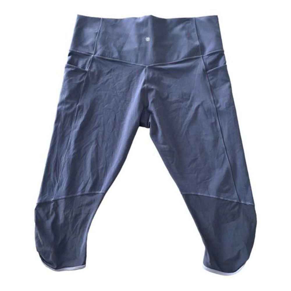 Athleta Salutation Stash Pocket II Capri Leggings Medieval Violet‎ Size 3X - Picture 9 of 11